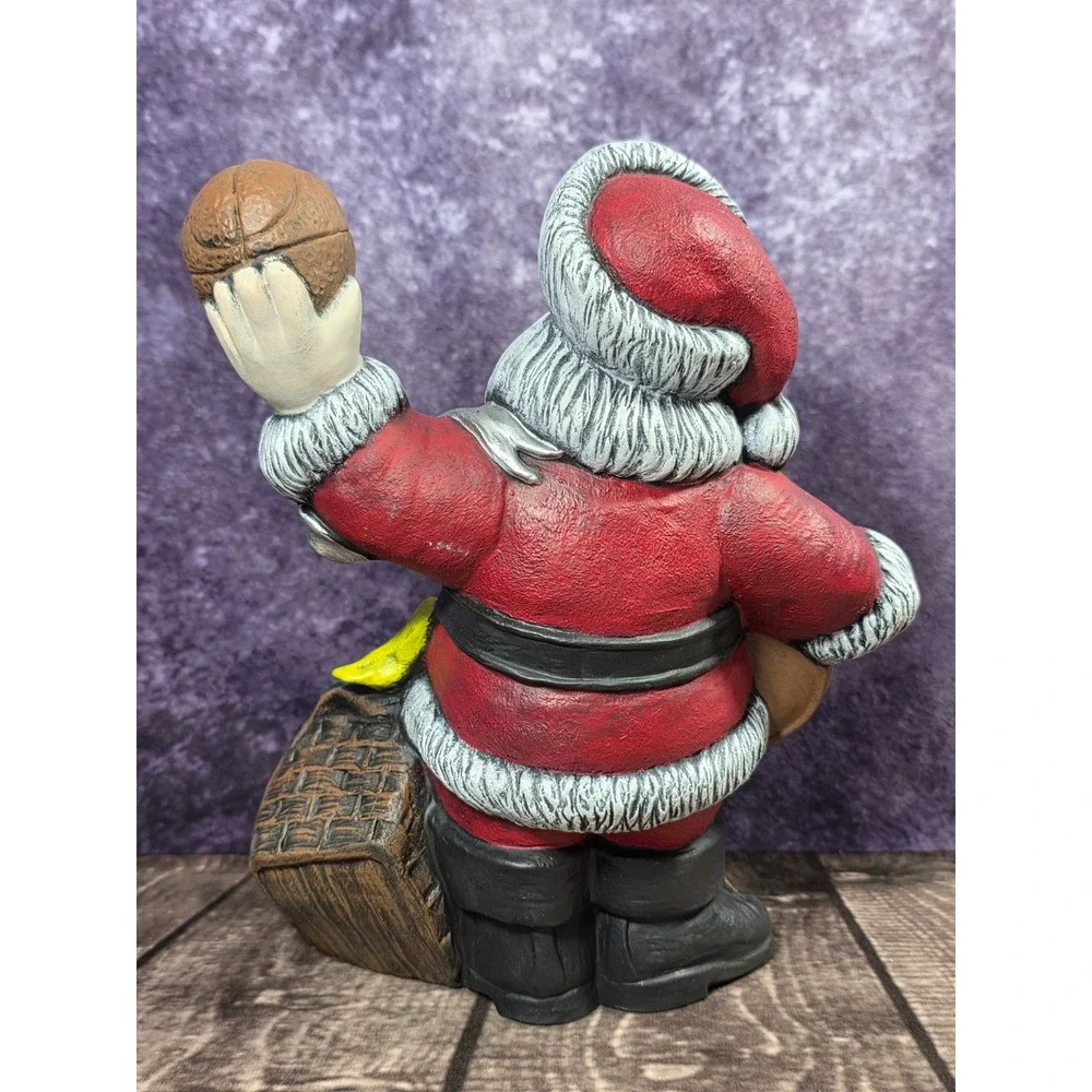 Vintage New Jersey Santa Claus Figurine Basketball Guitar Exit 25 Ceramic Statue
